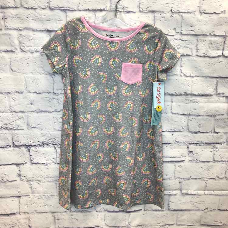 Cat & Jack Gray Size 7 Girls Nightgown