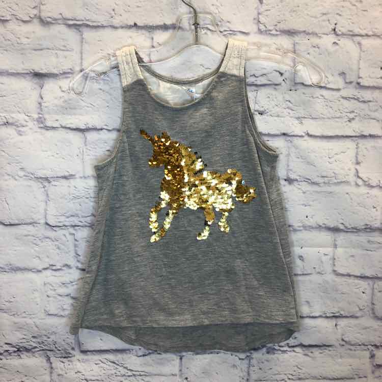 Justice Gray Size 6 Girls Tank Top