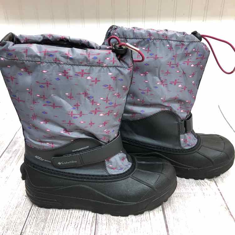 Columbia Gray Size 6 Girls Snow Boots