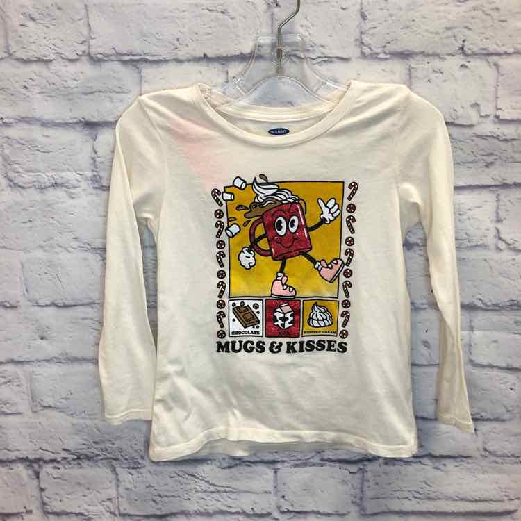 Old Navy Cream Size 5 Girls Long Sleeve Shirt