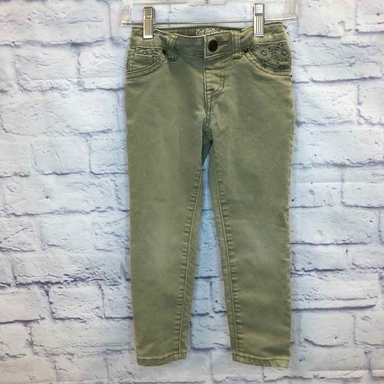 Cat & Jack Green Size 4T Girls Jeans