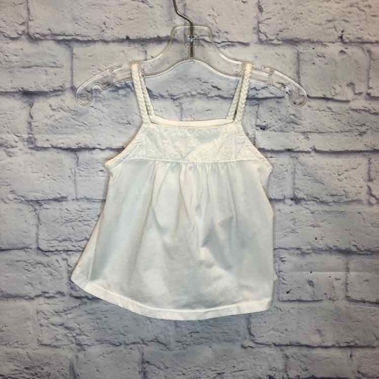 Oshkosh White Size 2T Girls Tank Top