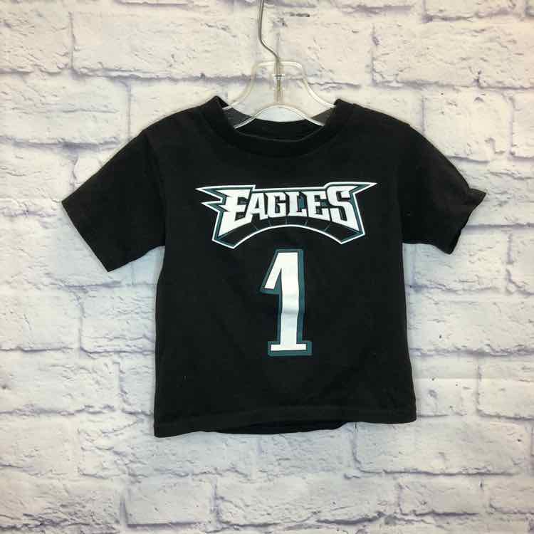 Eagles Black Size 2T Boys Short Sleeve Shirt