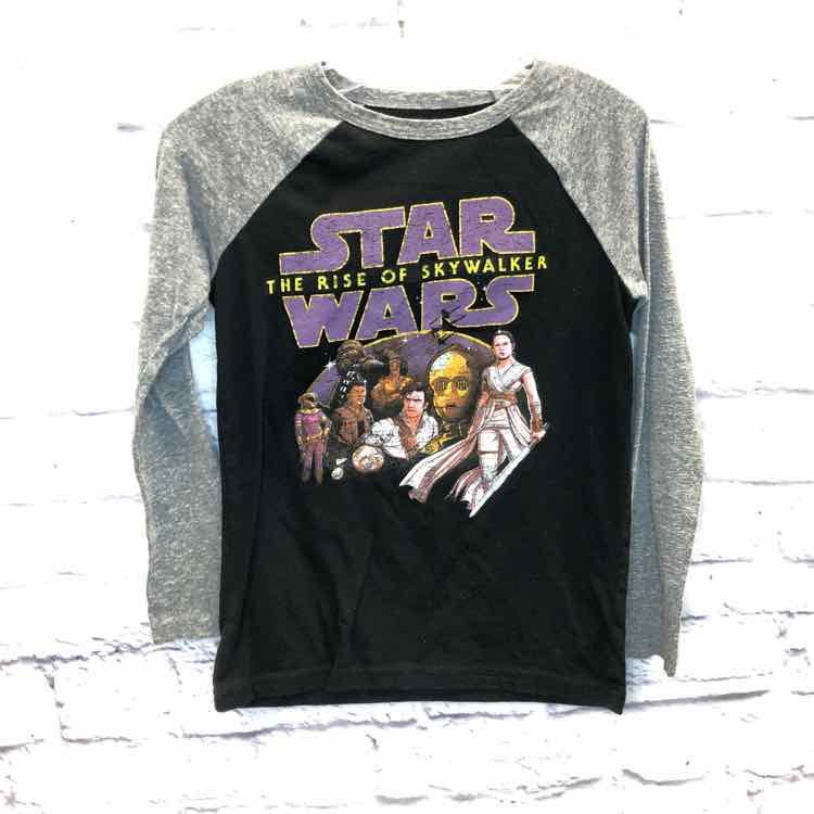 Star Wars Black Size 7 Boys Long Sleeve Shirt