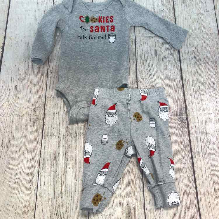 Just One You Gray Size 3 Months Boys 2 Piece Outfit