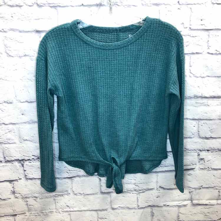 SO Green Size 10 Girls Long Sleeve Shirt