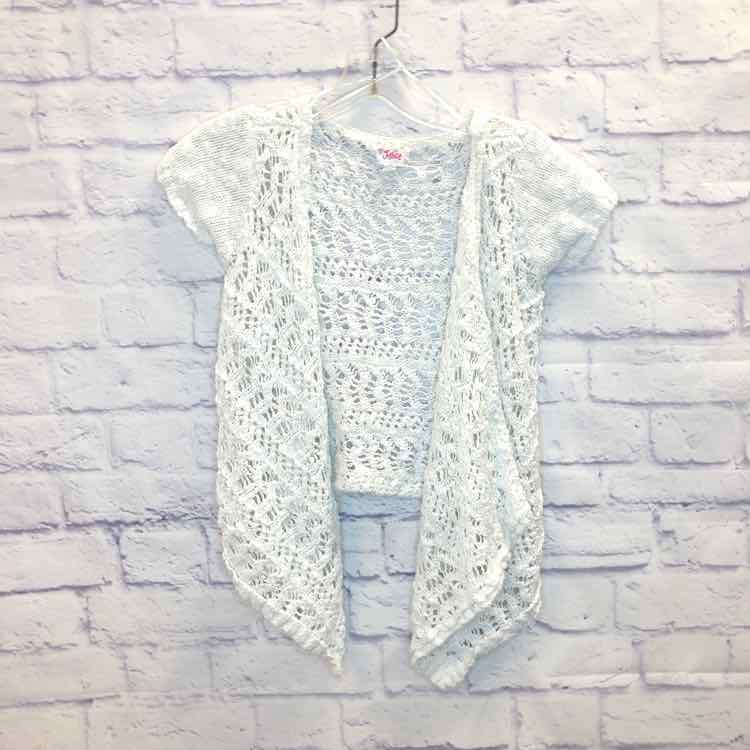 Justice White Size 10 Girls Sweater